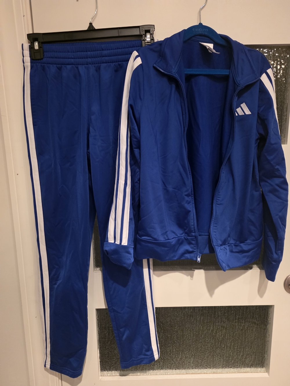 Adidas Kids Blue Track Jacket & Pants Set